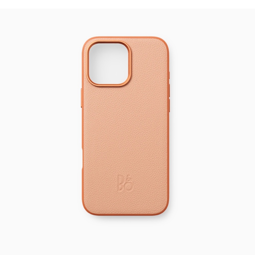 Bang & Olufsen MagSafe compatible Leather iPhone 16 Case, Sunset Apricot, BNIB